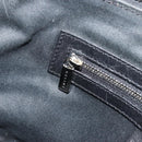 CELINE C Sulky Shoulder Bag Canvas Black Silver Auth 184359A-20