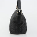 CELINE C Sulky Shoulder Bag Canvas Black Silver Auth 184359A-4