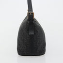 CELINE C Sulky Shoulder Bag Canvas Black Silver Auth 184359A-5