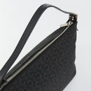 CELINE C Sulky Shoulder Bag Canvas Black Silver Auth 184359A-6