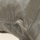 BALENCIAGA The Giant City Hand Bag Leather 2way Gray Gold 281770 Auth 184362M-14
