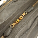 BALENCIAGA The Giant City Hand Bag Leather 2way Gray Gold 281770 Auth 184362M-18