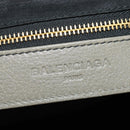 BALENCIAGA The Giant City Hand Bag Leather 2way Gray Gold 281770 Auth 184362M-19