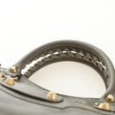 BALENCIAGA The Giant City Hand Bag Leather 2way Gray Gold 281770 Auth 184362M-8