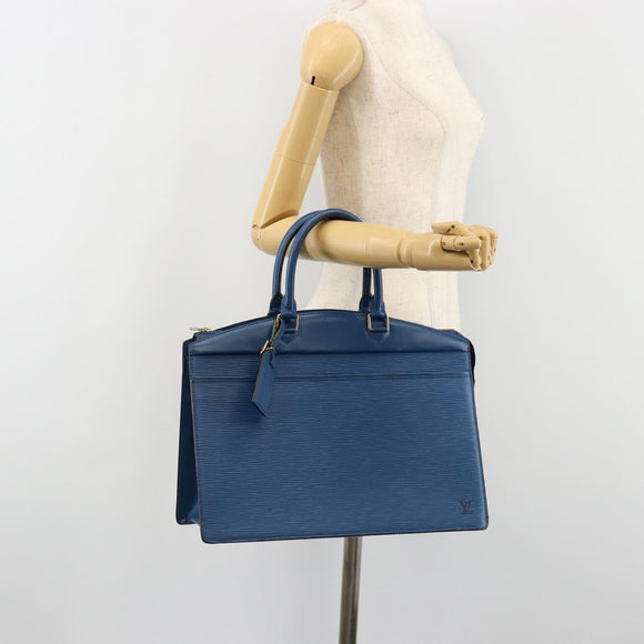 LOUIS VUITTON Epi Riviera Hand Bag Blue M48185 LV Auth 184363