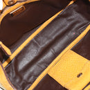 PRADA Hand Bag Canvas Beige Gold Auth 184366-17