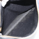 CELINE Trio Shoulder Bag Leather Navy Gold Auth 184367-11