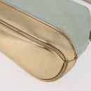 GUCCI Hand Bag Canvas Leather Light Blue 039 1133 Auth 184368A-14