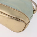 GUCCI Hand Bag Canvas Leather Light Blue 039 1133 Auth 184368A-16