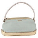 GUCCI Hand Bag Canvas Leather Light Blue 039 1133 Auth 184368A-13