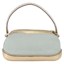 GUCCI Hand Bag Canvas Leather Light Blue 039 1133 Auth 184368A-2