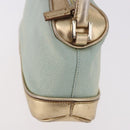 GUCCI Hand Bag Canvas Leather Light Blue 039 1133 Auth 184368A-4