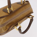 LOEWE Amazona 32 Hand Bag Leather Brown Gold Auth 184369-6