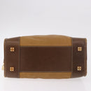 LOEWE Amazona 32 Hand Bag Leather Brown Gold Auth 184369-5