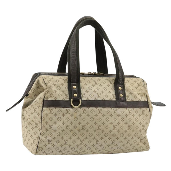 LOUIS VUITTON Monogram Mini Josephine PM Hand Bag Khaki M92215 LV Auth 184371