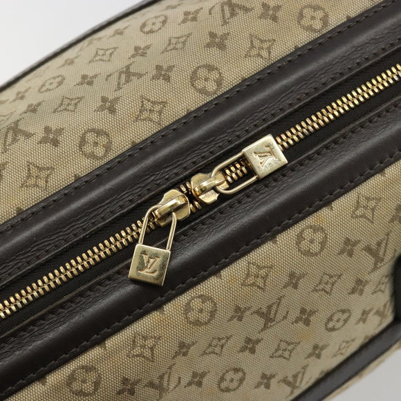 LOUIS VUITTON Monogram Mini Josephine PM Hand Bag Khaki M92215 LV Auth 184371