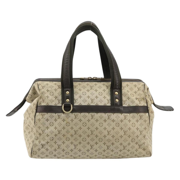 LOUIS VUITTON Monogram Mini Josephine PM Hand Bag Khaki M92215 LV Auth 184371