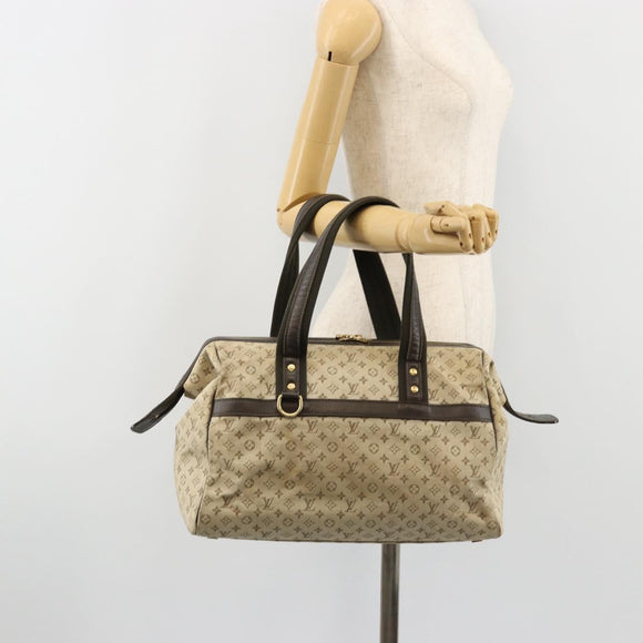 LOUIS VUITTON Monogram Mini Josephine PM Hand Bag Khaki M92215 LV Auth 184371