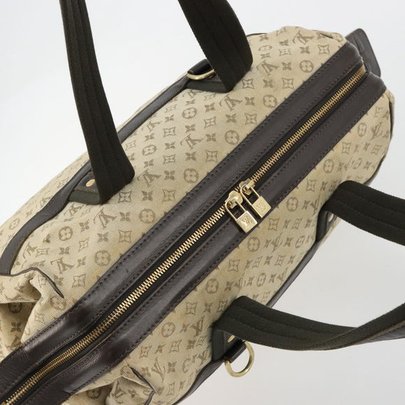 LOUIS VUITTON Monogram Mini Josephine PM Hand Bag Khaki M92215 LV Auth 184371