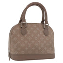 LOUIS VUITTON Monogram Satin Little Alma Hand Bag Gray M92147 LV Auth 184372-1