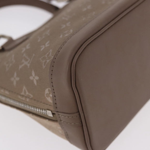 LOUIS VUITTON Monogram Satin Little Alma Hand Bag Gray M92147 LV Auth 184372