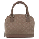 LOUIS VUITTON Monogram Satin Little Alma Hand Bag Gray M92147 LV Auth 184372-13