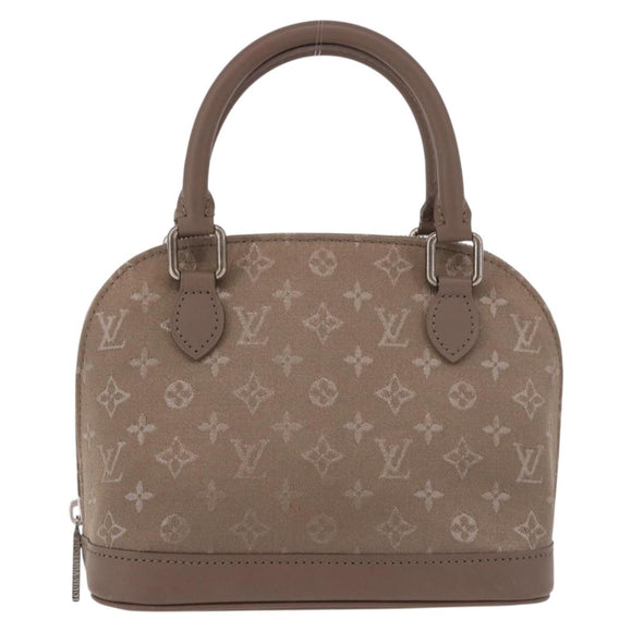 LOUIS VUITTON Monogram Satin Little Alma Hand Bag Gray M92147 LV Auth 184372