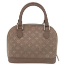 LOUIS VUITTON Monogram Satin Little Alma Hand Bag Gray M92147 LV Auth 184372-2