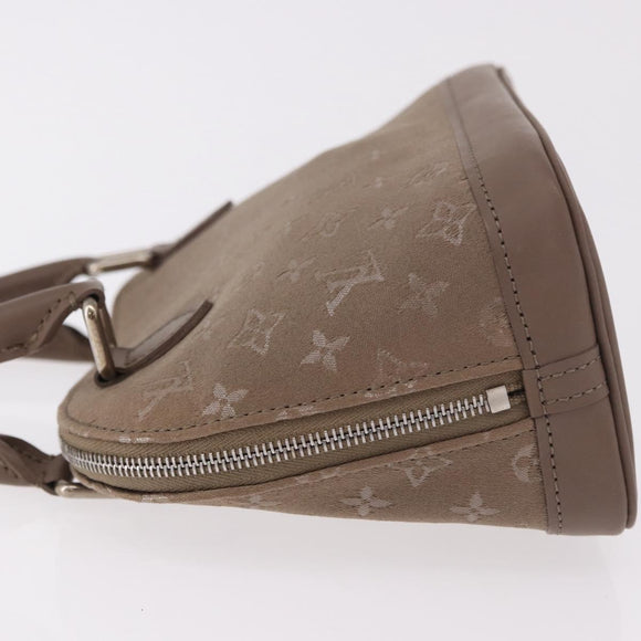 LOUIS VUITTON Monogram Satin Little Alma Hand Bag Gray M92147 LV Auth 184372