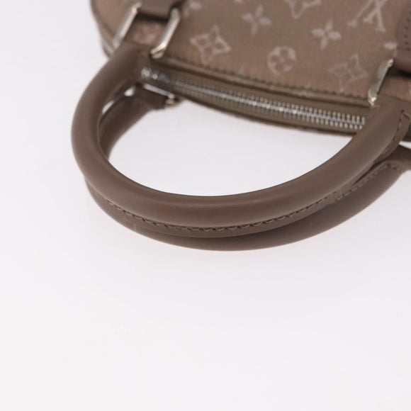 LOUIS VUITTON Monogram Satin Little Alma Hand Bag Gray M92147 LV Auth 184372