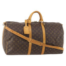 LOUIS VUITTON Monogram Keepall Bandouliere 55 Boston Bag M41414 LV Auth 184377-1
