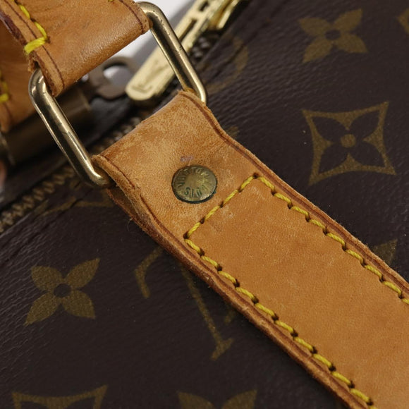 LOUIS VUITTON Monogram Keepall Bandouliere 55 Boston Bag M41414 LV Auth 184377