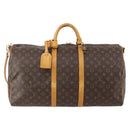 LOUIS VUITTON Monogram Keepall Bandouliere 55 Boston Bag M41414 LV Auth 184377-13
