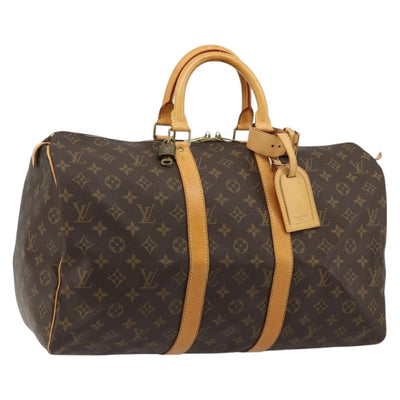 LOUIS VUITTON Monogram Keepall 45 Boston Bag M41428 LV Auth 184378A