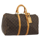 LOUIS VUITTON Monogram Keepall 45 Boston Bag M41428 LV Auth 184378A-1