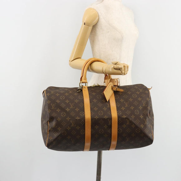 LOUIS VUITTON Monogram Keepall 45 Boston Bag M41428 LV Auth 184378A