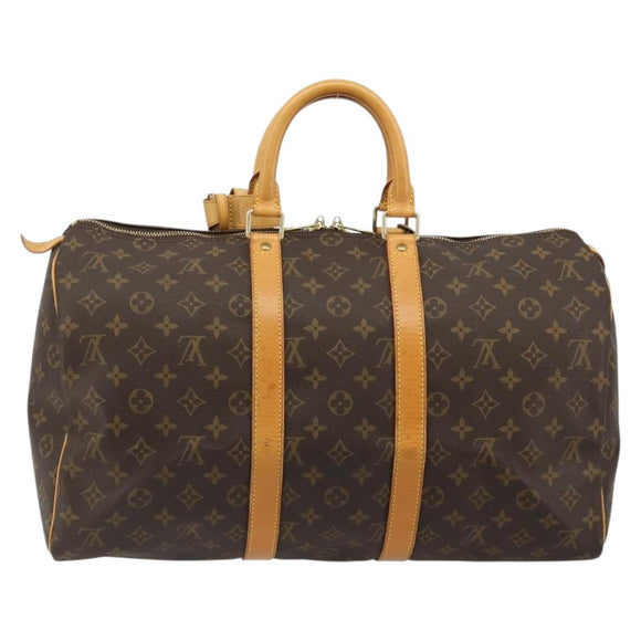 LOUIS VUITTON Monogram Keepall 45 Boston Bag M41428 LV Auth 184378A