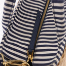 PRADA Hand Bag Rattan Beige Gold Auth 184379SAM-20