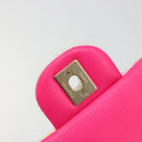 CHANEL Mini Matelasse 20 Shoulder Bag Tweed Multicolor Gold CC Auth 184380SAM-19