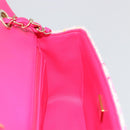 CHANEL Mini Matelasse 20 Shoulder Bag Tweed Multicolor Gold CC Auth 184380SAM-21