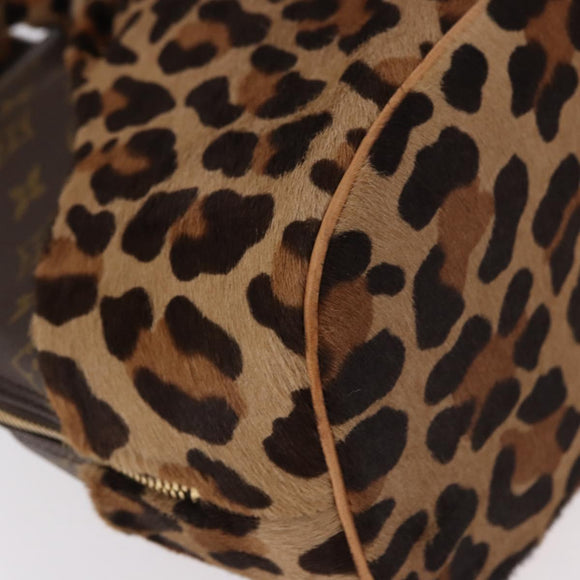 LOUIS VUITTON Monogram Leopard Azzedine Alaia Alma Bag M99032 Auth 184381SAM