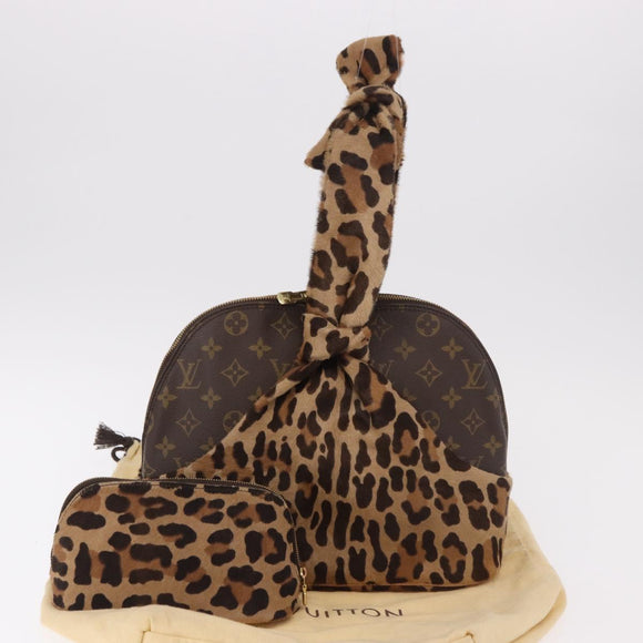 LOUIS VUITTON Monogram Leopard Azzedine Alaia Alma Bag M99032 Auth 184381SAM