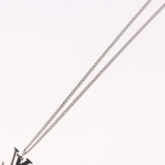 LOUIS VUITTON LV Initials Necklace 18K Gold(750) White Gold Auth 184383SAV