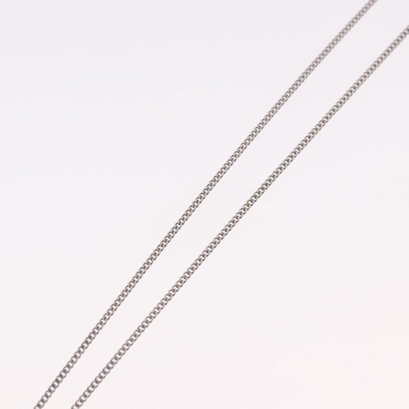 LOUIS VUITTON LV Initials Necklace 18K Gold(750) White Gold Auth 184383SAV