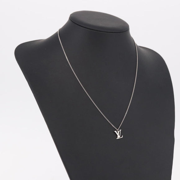 LOUIS VUITTON LV Initials Necklace 18K Gold(750) White Gold Auth 184383SAV
