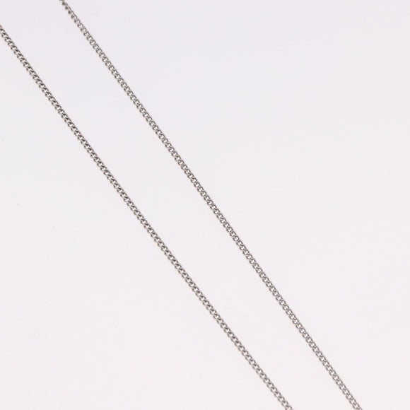 LOUIS VUITTON LV Initials Necklace 18K Gold(750) White Gold Auth 184383SAV