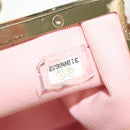 CHANEL Chain Shoulder Pouch Evening Bag Lamb Skin Black Gold CC Auth 184385SV-22