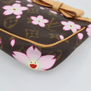 LOUIS VUITTON Monogram Cherry Blossom Pochette Pouch M92006 LV Auth 184386SAV-14