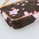 LOUIS VUITTON Monogram Cherry Blossom Pochette Pouch M92006 LV Auth 184386SAV-15