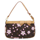 LOUIS VUITTON Monogram Cherry Blossom Pochette Pouch M92006 LV Auth 184386SAV-13